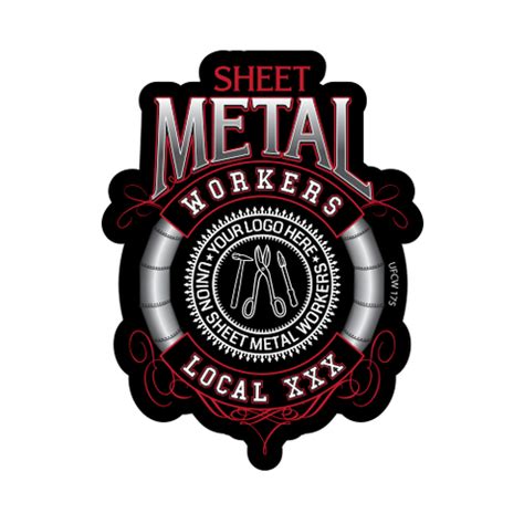 sheet metal union stickers|union made stickers.